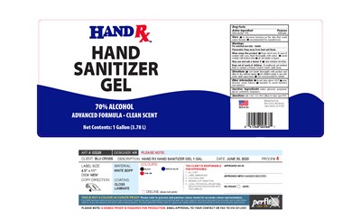 Hand Rx Hand Sanitize Gel (Hand Rx Hand Sanitizer Gel 1 Gal.)